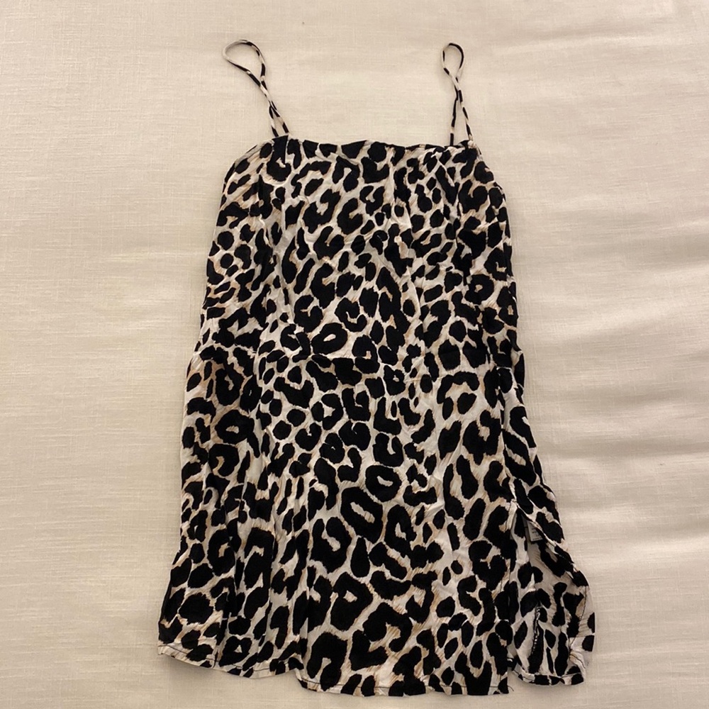 Princess Polly / MOTEL Animal Print Dress / Swimsuit Cover Up